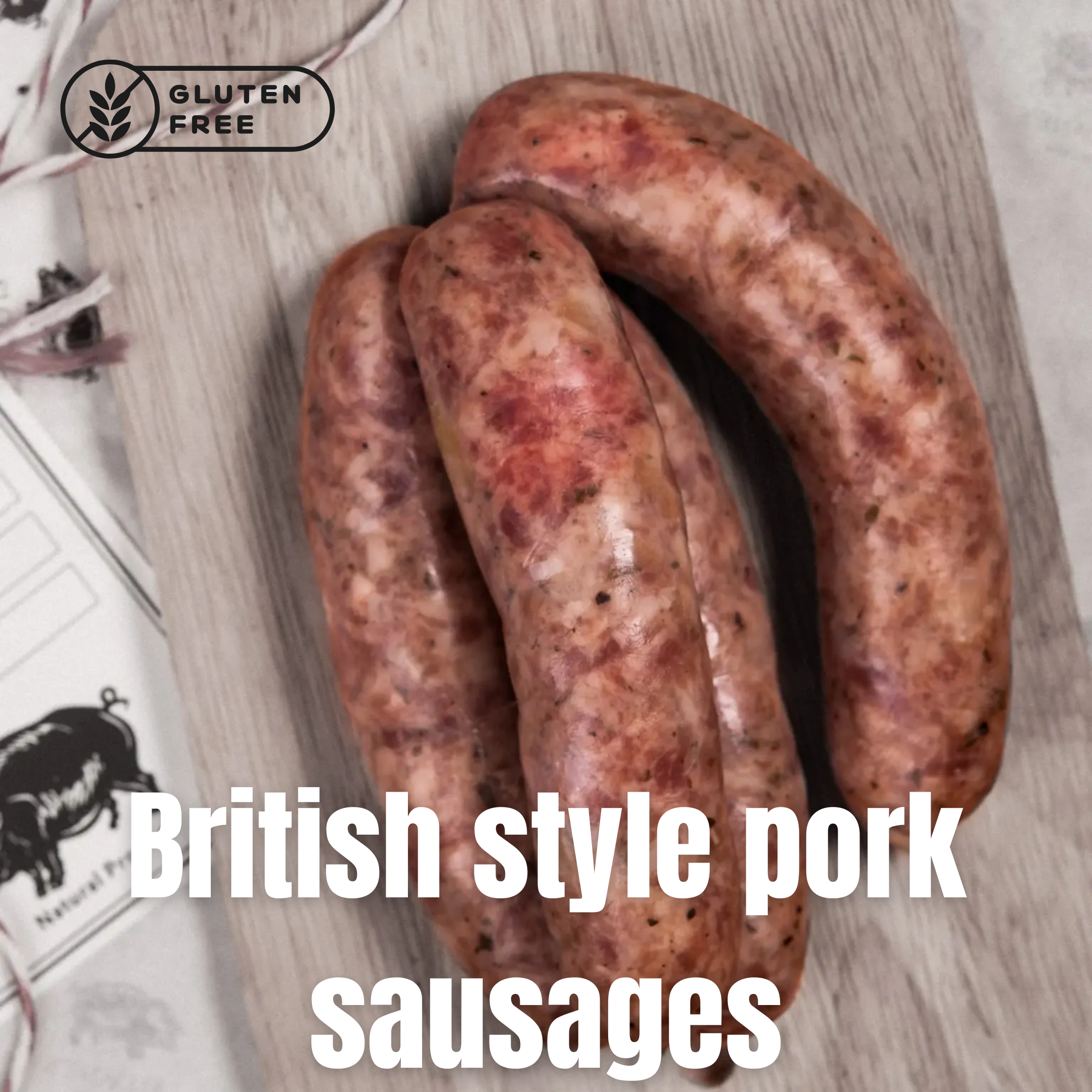 Free Range Sausage - Pork & Apple (Keto/Gluten Free)